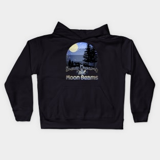 Snowy Dreams and Moonbeams Retro Sunset Kids Hoodie